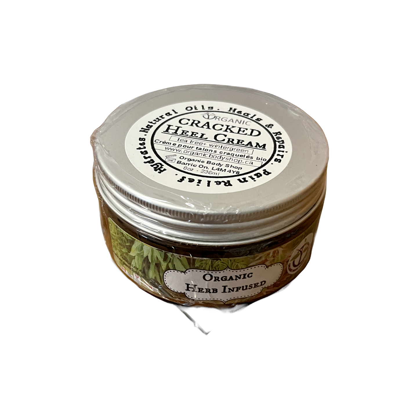 Cracked Heel Cream+ herbal healing oils. 30ml travel size