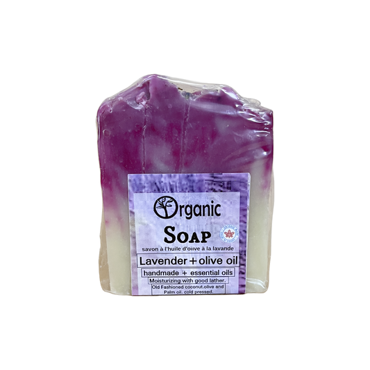 Lavender Artisan Soap Bar. Calm walk in summer fields
