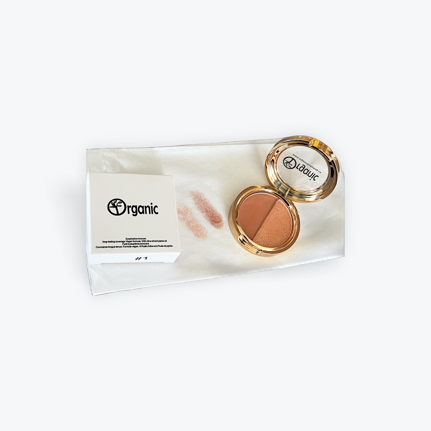 Eyeshadow + bronzer. Vegan