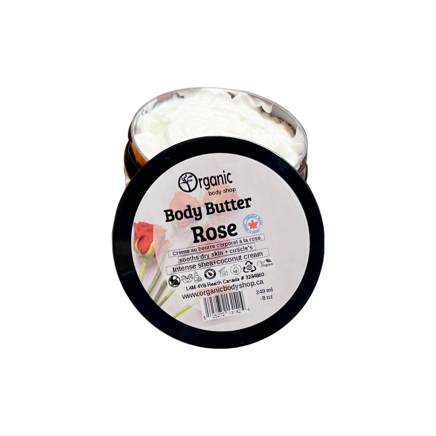 Body Butter.Rose. 8oz