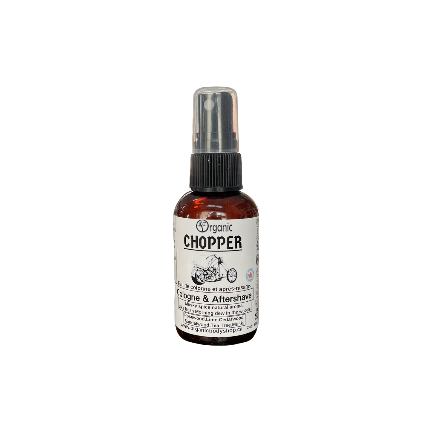 Chopper Cologne Aftershave. Alluring camping by the fire aroma.