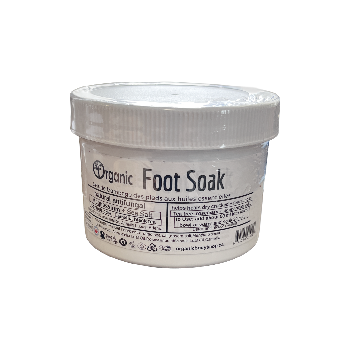 Foot Soak. Natural Salts. Antifungal oils. 8oz