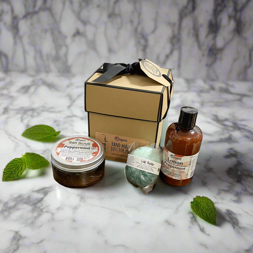 Minty cool bath body gift