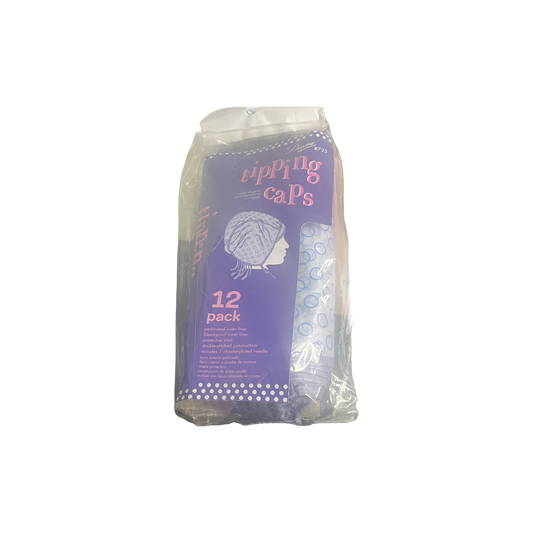 Disposable Hi-Lite Tipping Caps. For hair. 12pc