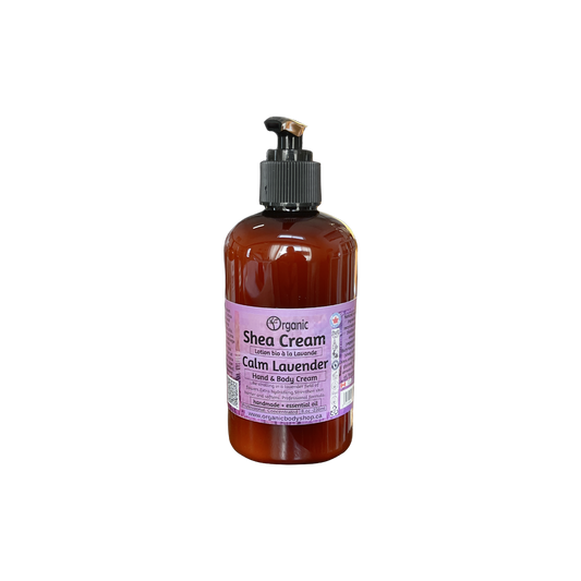 Crème pour le corps à la lavande et au karité 8 oz