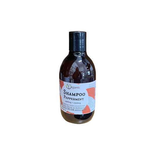 Peppermint shampoo. Cooling. Relief