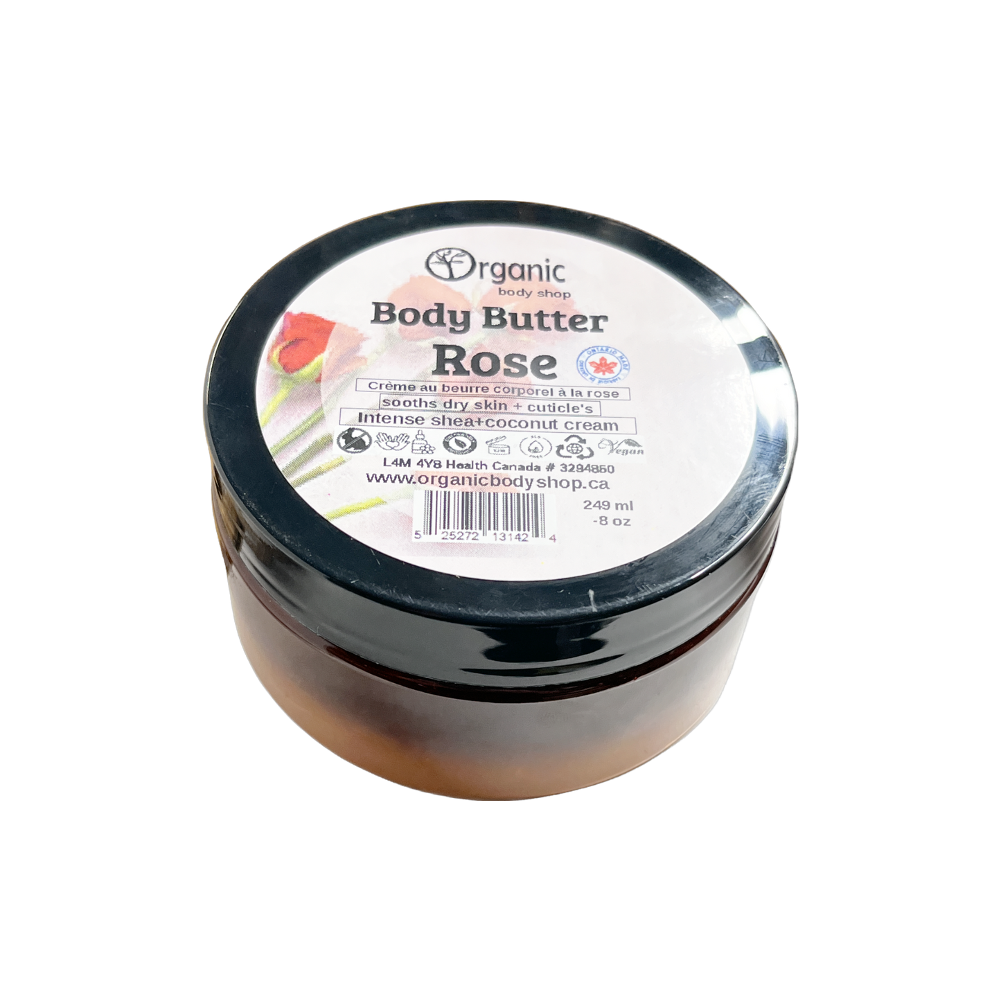 Body Butter.Rose. 8oz