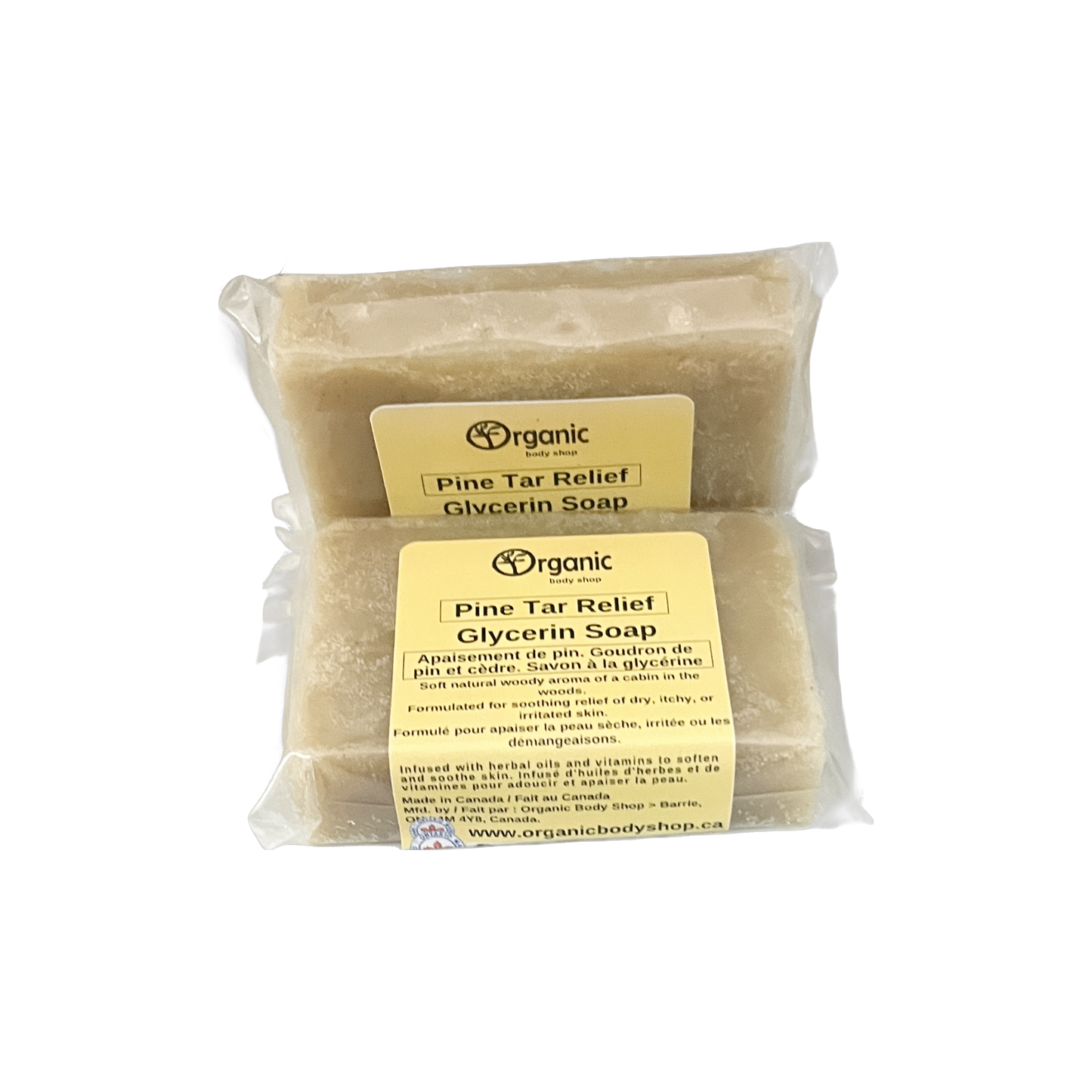 Jabón de alquitrán de pino + aceites esenciales para pieles sensibles