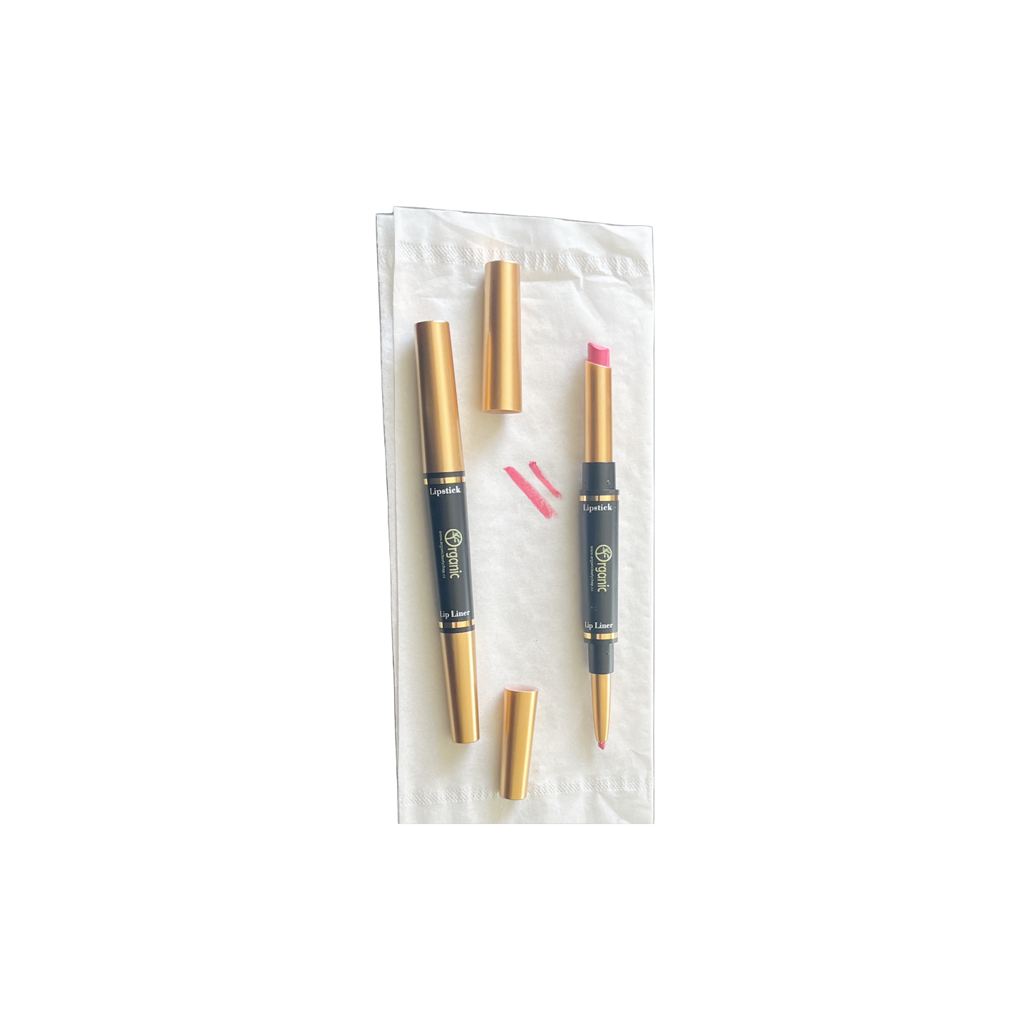 Lipstick and Liner Pencil. Matt Medium Pink