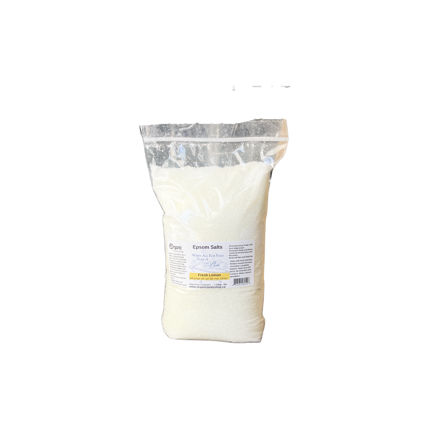 Sel d'Epsom à la lavande et au magnésium, 60 oz.
