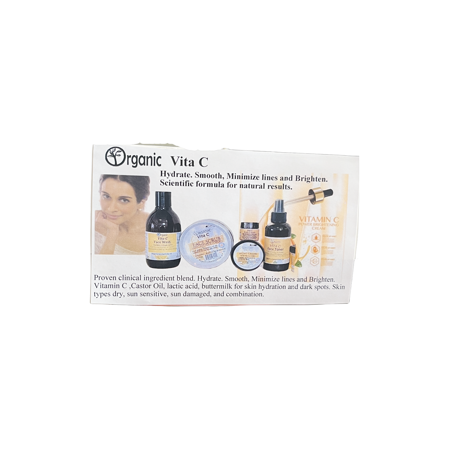 Crème de nuit Vita C. Q10 + Huile de ricin. Biologique