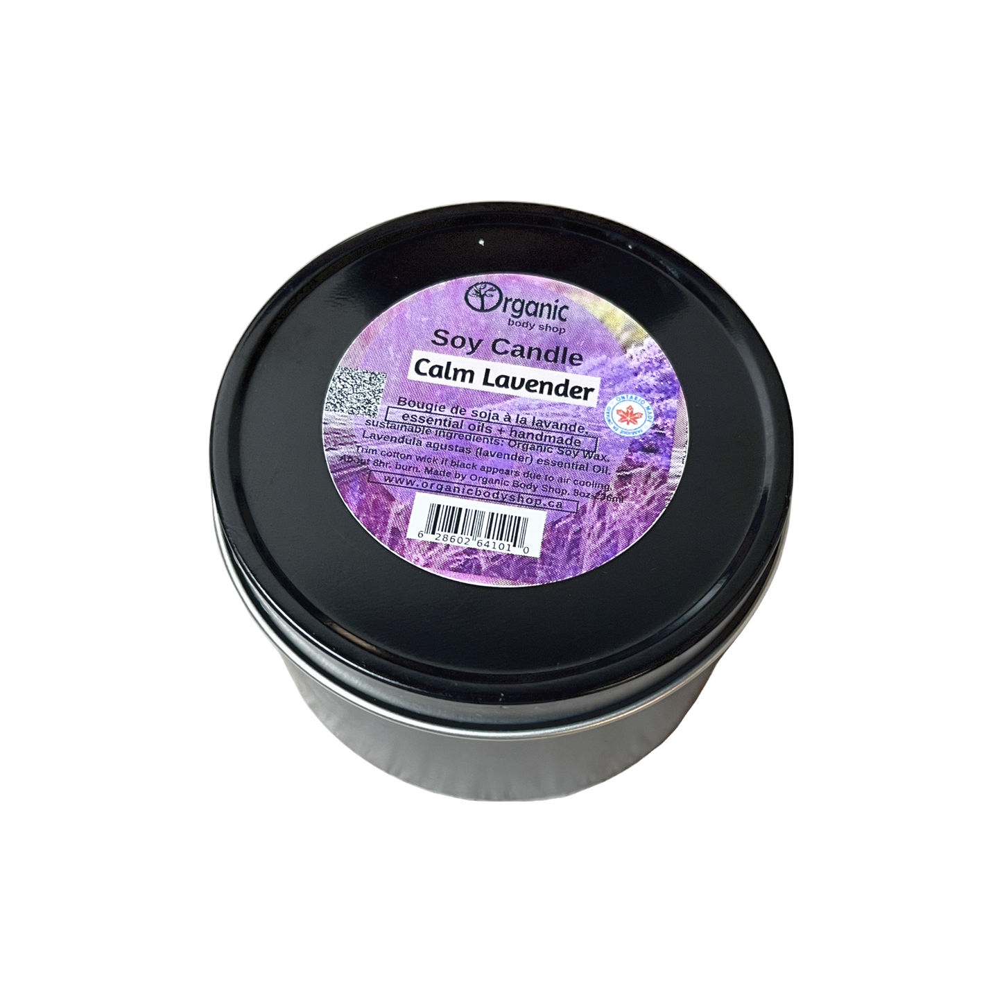 Soy candle. Calm Lavender 8oz