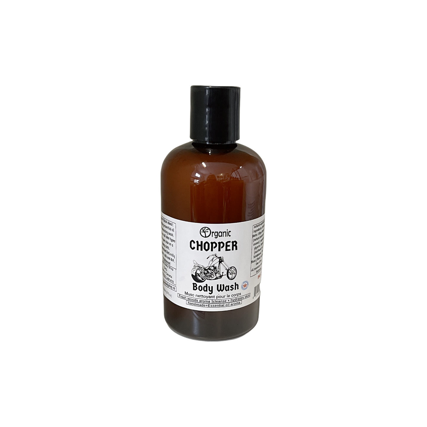 Gel douche Chopper. Arôme doux de forêt embrassée par la pluie.