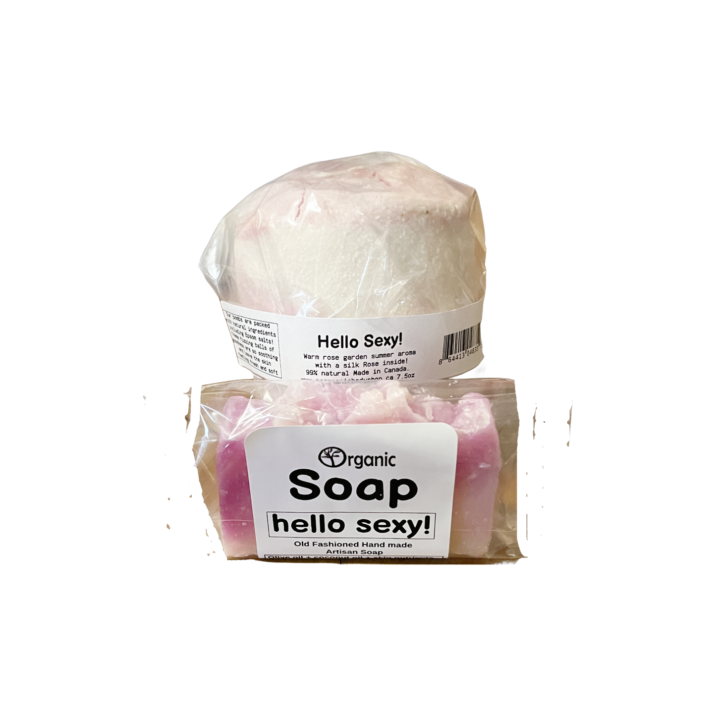 hello sexy! Bath Gift 2pc. Rose spice aroma.