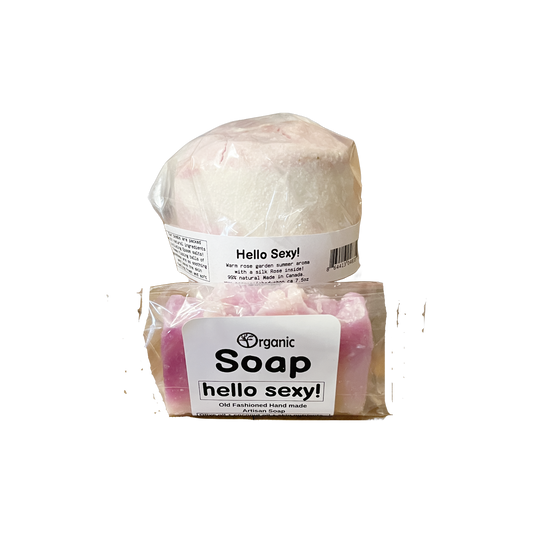 hello sexy! Bath Gift 2pc. Rose spice aroma.