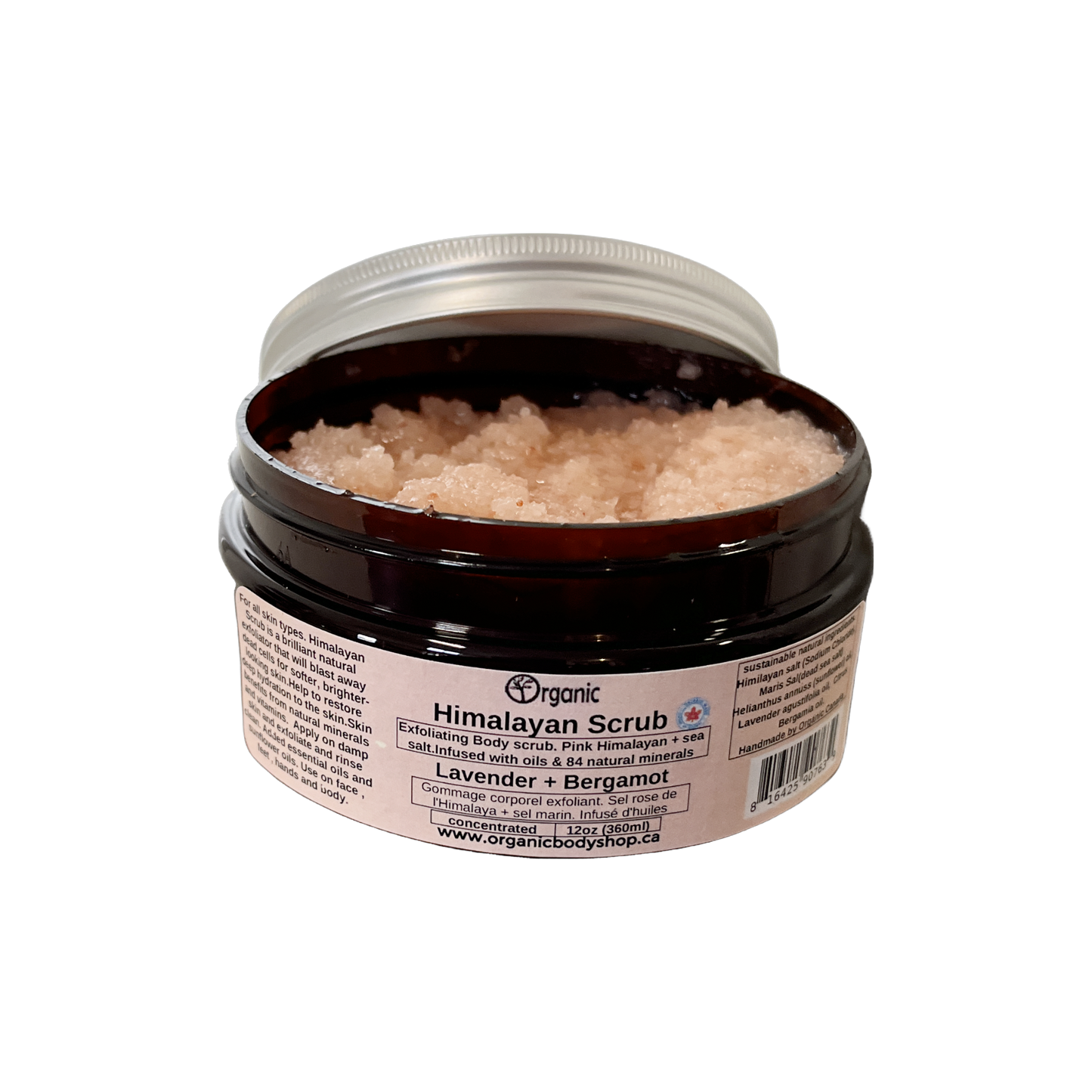 Pink Salt Scrub. Calm Floral