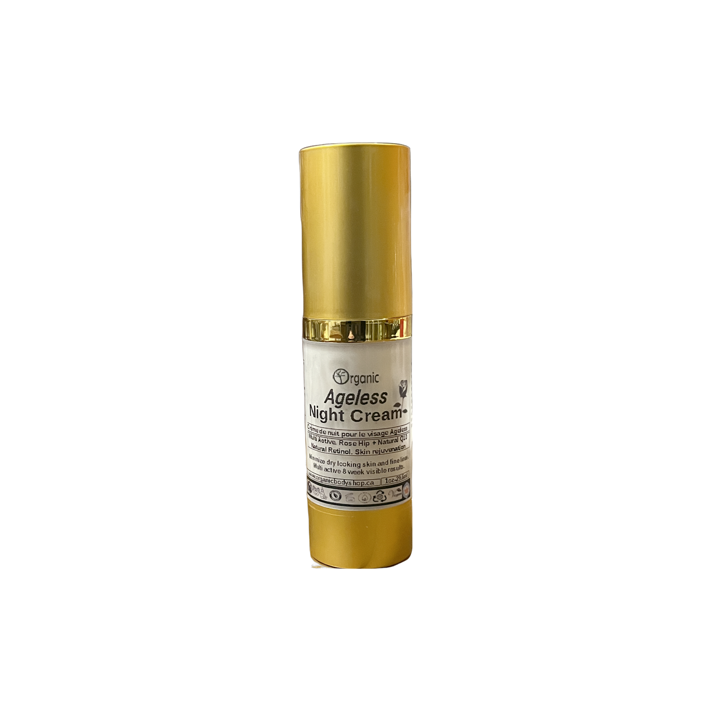 Crème de nuit Ageless-Q10-Rétinol-Huiles de bourrache