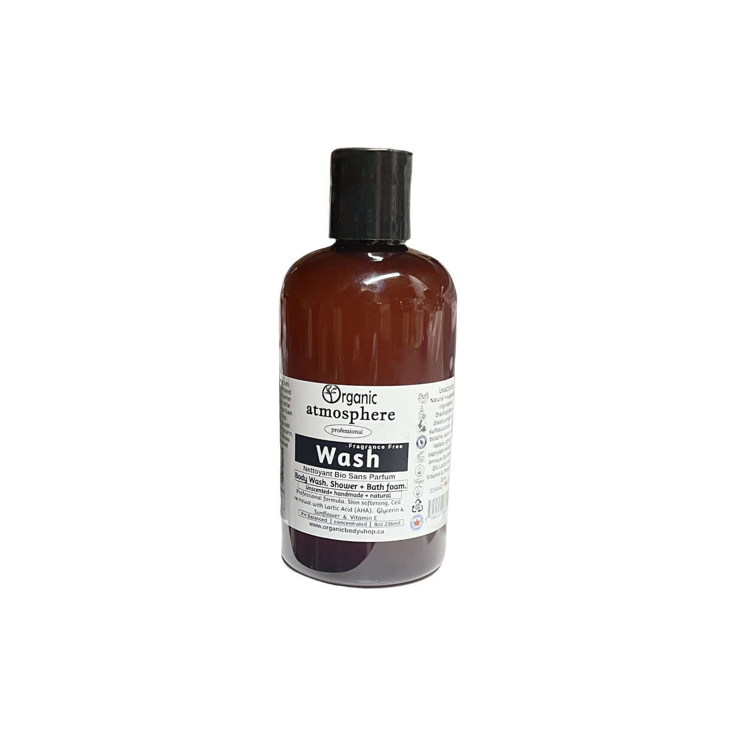 Body Wash. sensitive skin. hydrating.Un-Scented Atmosphere 8oz