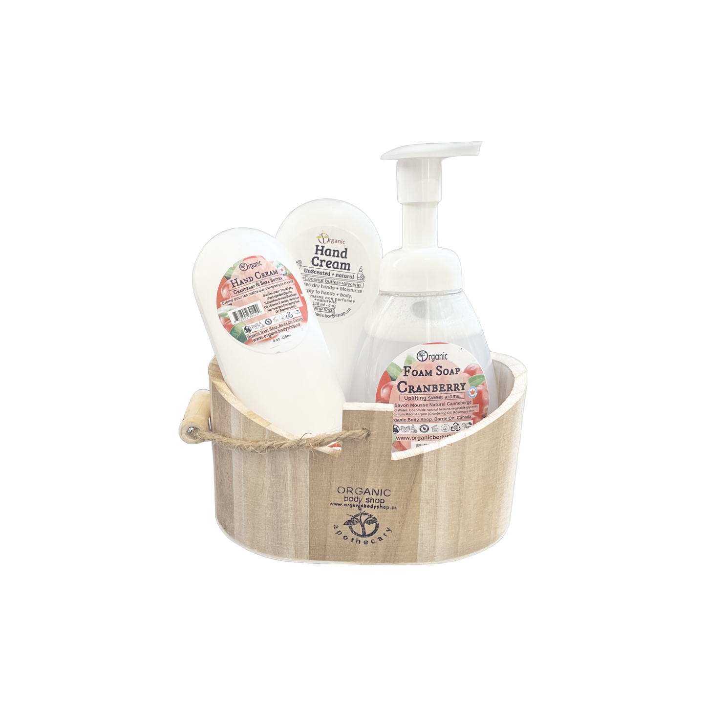 Organic hand care gift. Tart sweet citrus Cranberry!