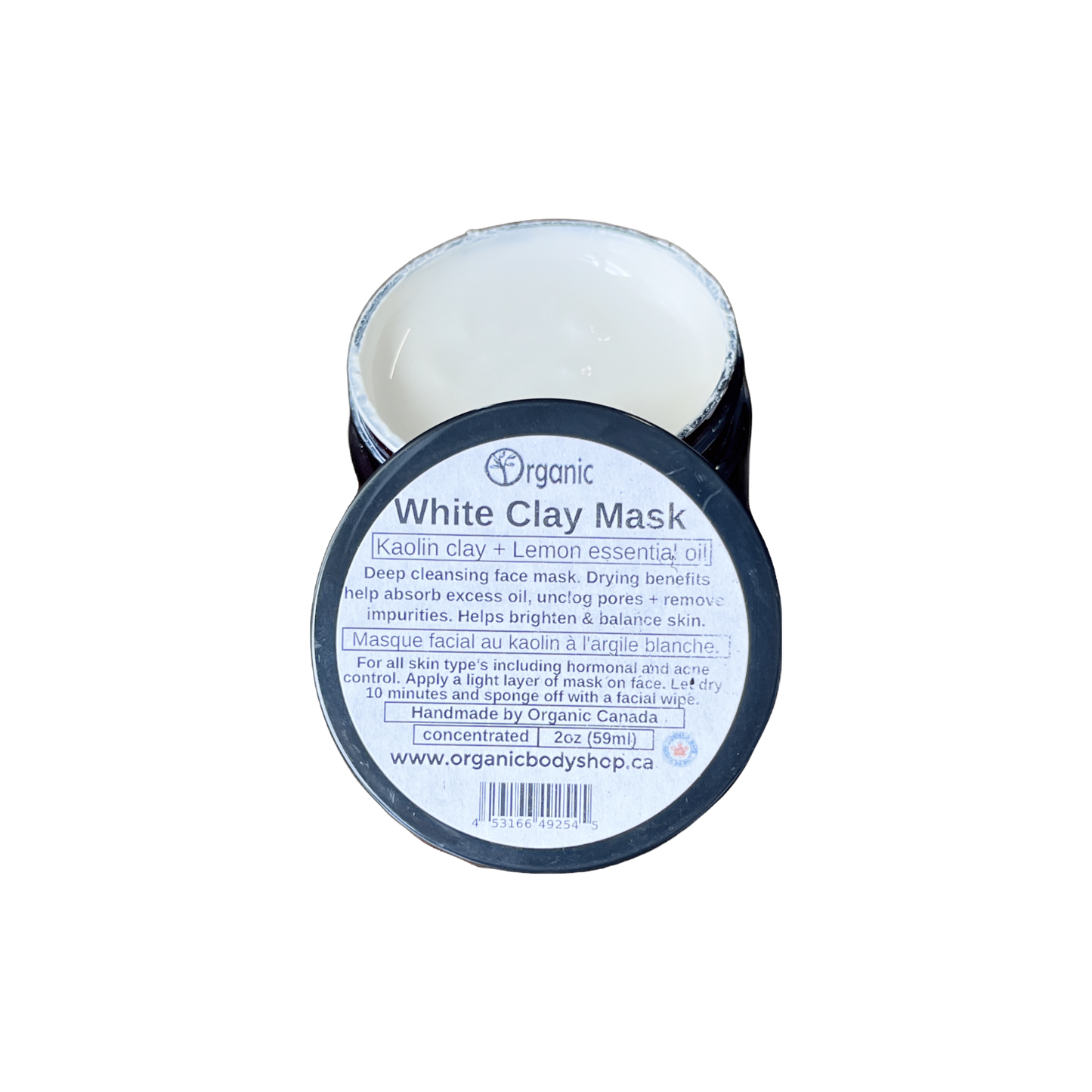 Masque à l'argile blanche