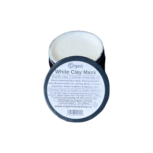 Masque à l'argile blanche
