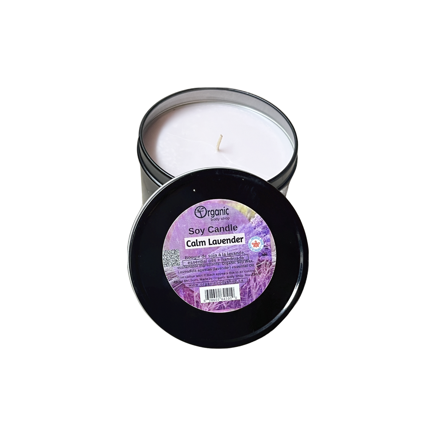 Soy candle. Calm Lavender 8oz