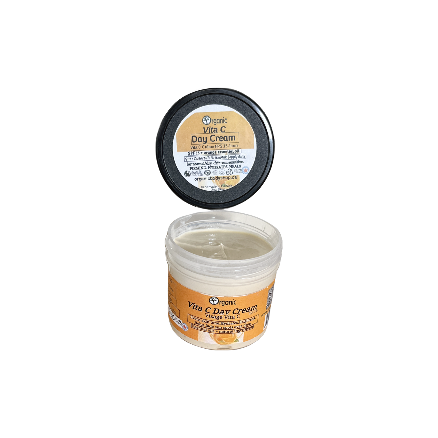 Vita C Day Cream. SPF. hydrate.brighten. tone