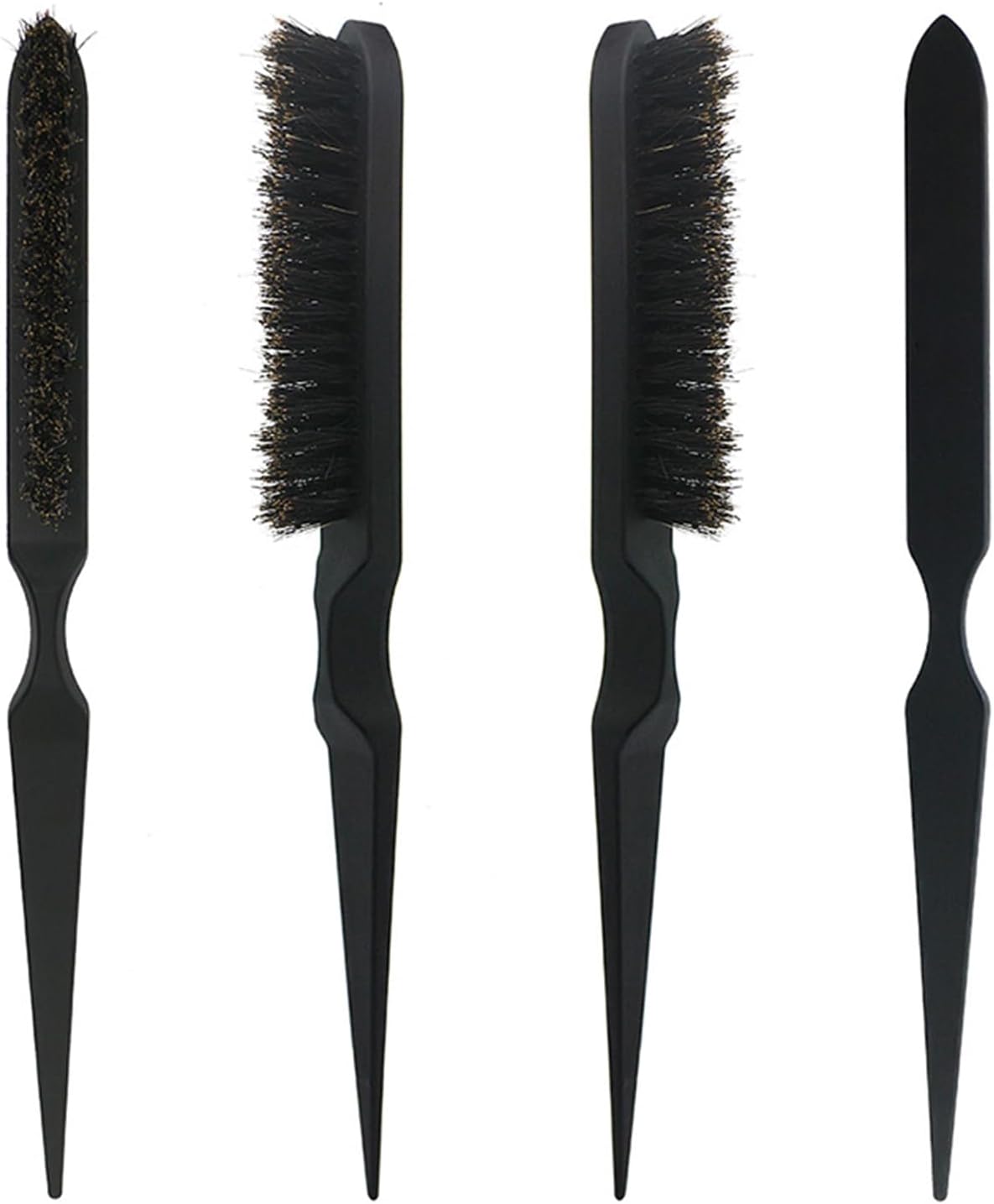 Hair brush. Natural bristol. finishing brush with tailcomb