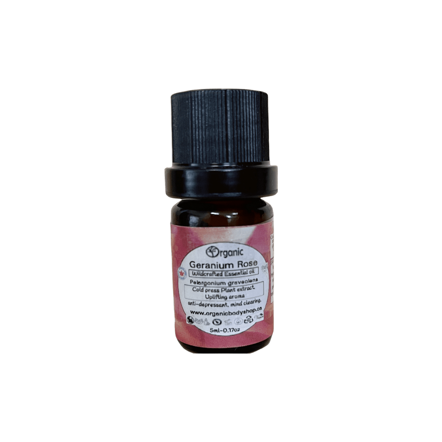 Geranium Rose Essential Oil - Wildcrafted. 5ml - Organic Body Shop