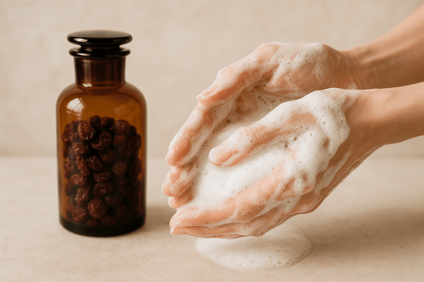 Hand Soap. Sweet cranberry 8oz - Organic Body Shop