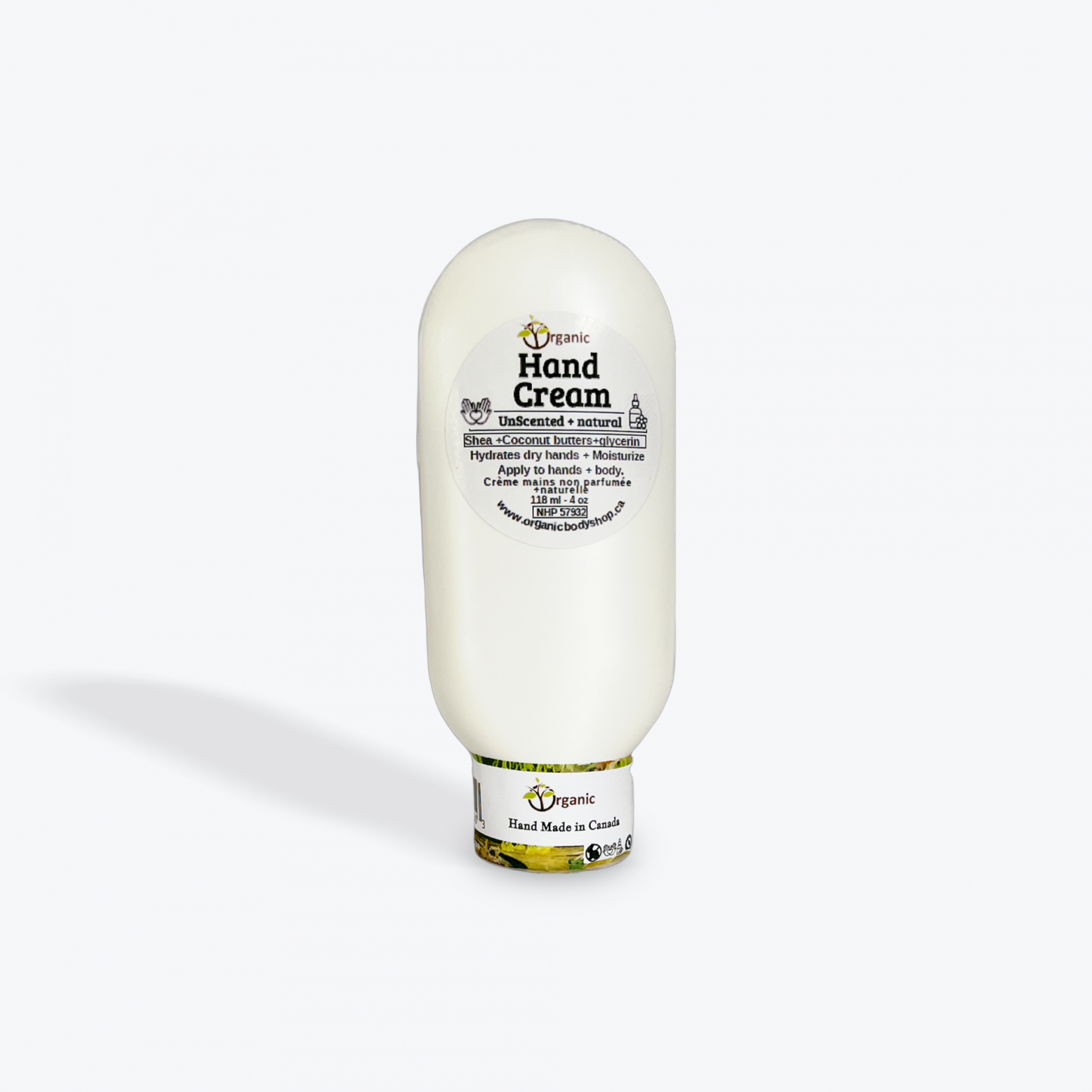 Organic Hand Cream-Unscented.