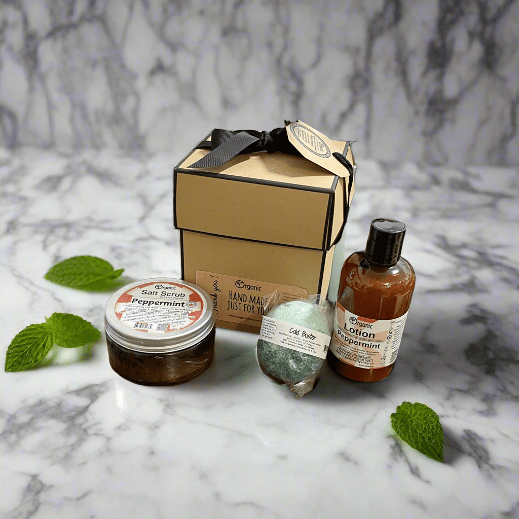Minty cool bath body gift - Organic Body Shop