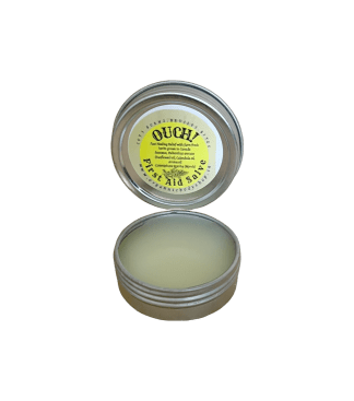 Baume de premiers secours Ouch. Cire d'abeille + huiles cicatrisantes 1 oz