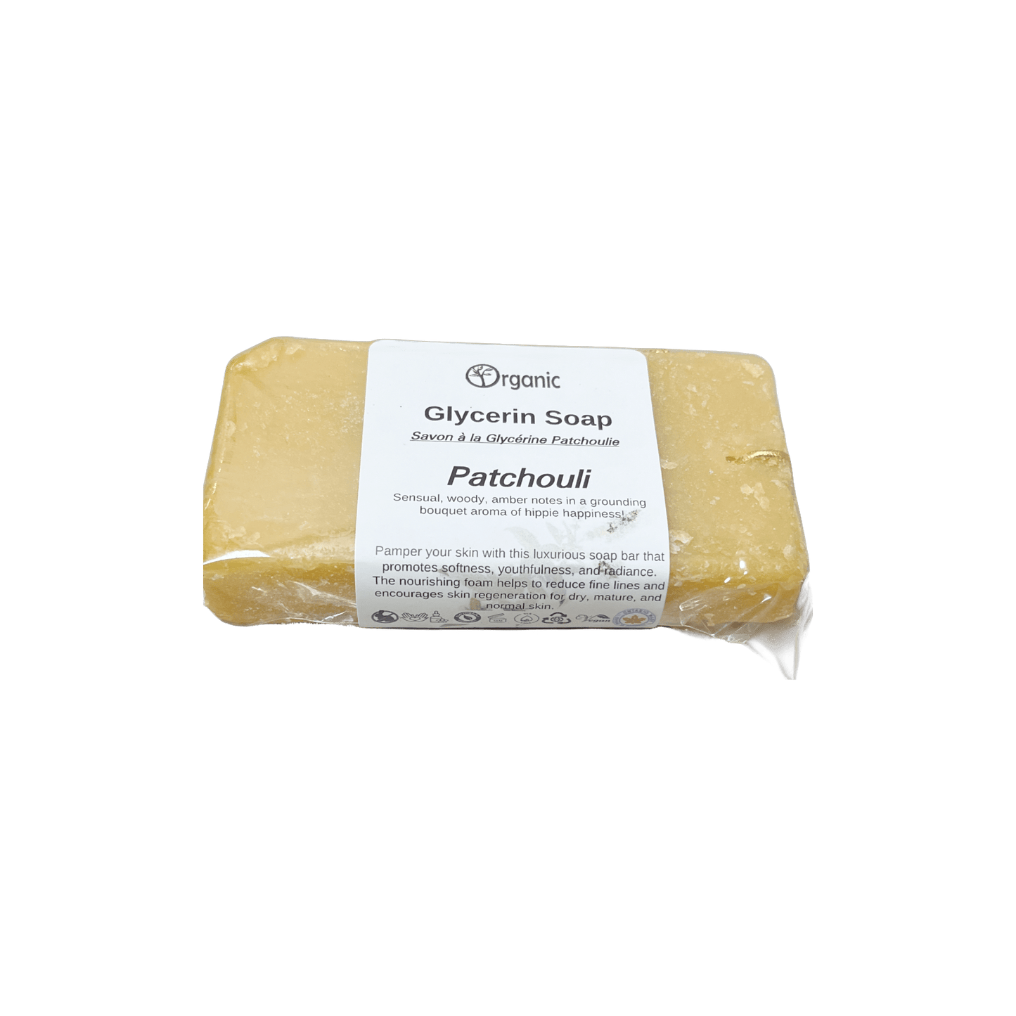Patchouli hydrating soap bar. hippie happiness - Organic Body Shop
