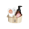 Pumpkin & Spice Gift. 3pc. Hand Care. Wood caddy - Organic Body Shop
