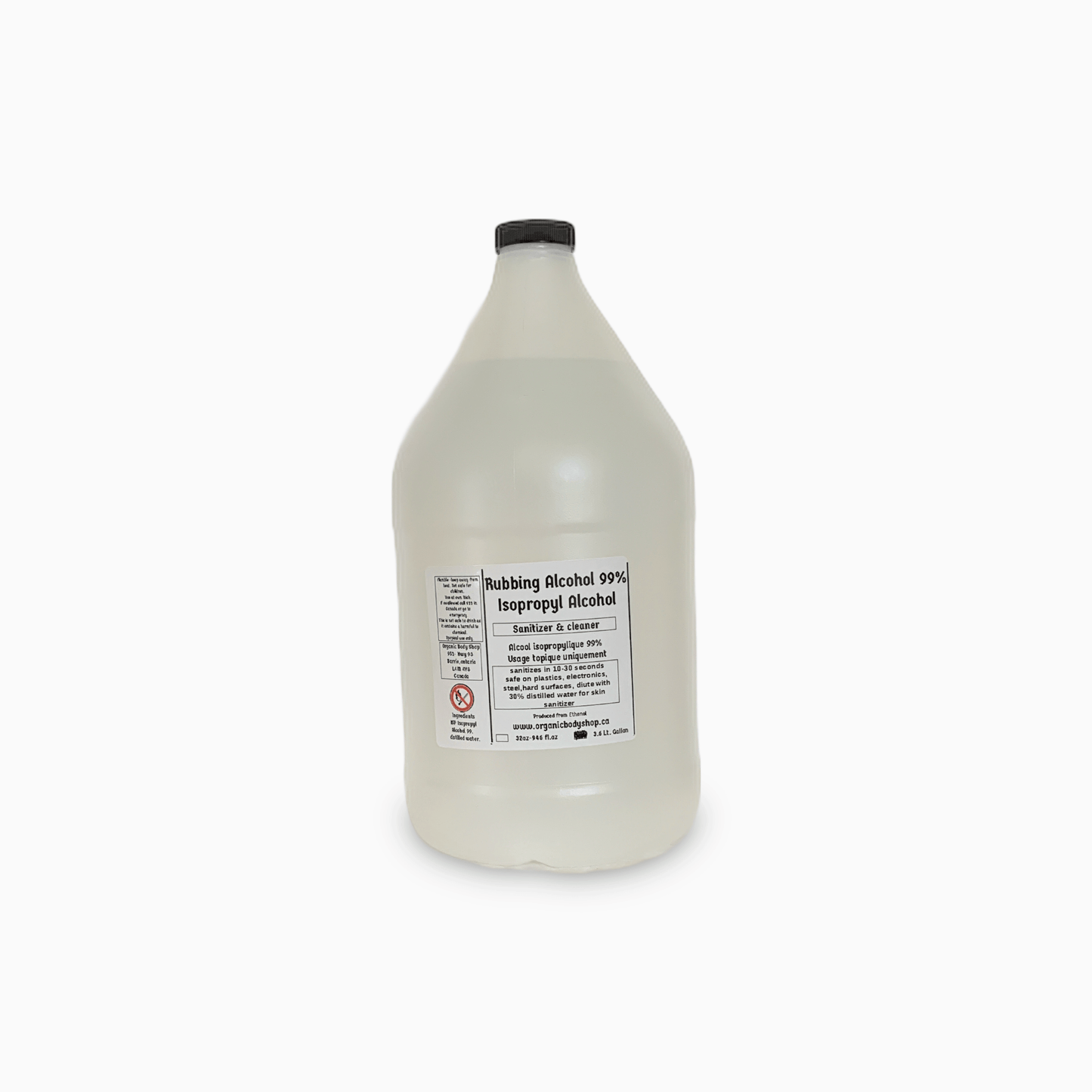 Rubbing Alcohol ISP 99% Gallon - Organic Body Shop