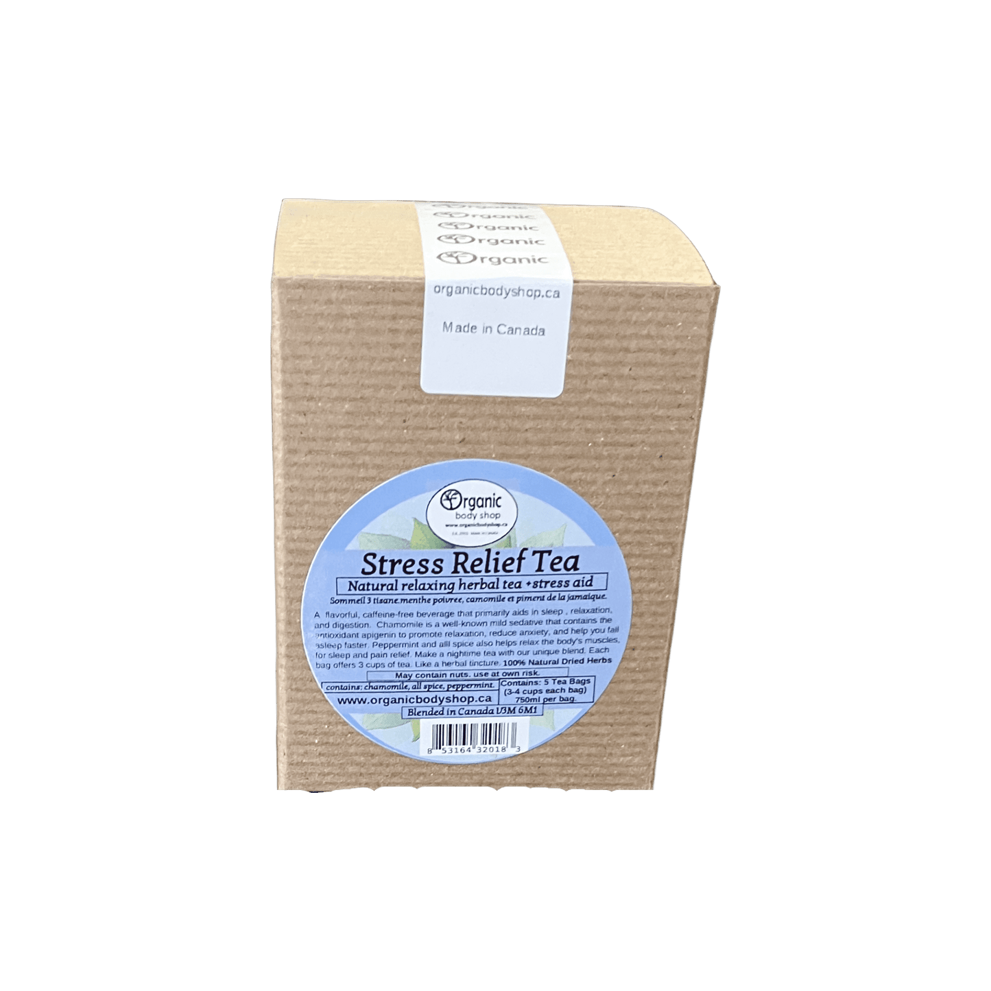 Stress Relief Tea. Nightime soothing tinture - Organic Body Shop