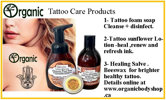 Tattoo Foam Soap. Organic 8oz - Organic Body Shop