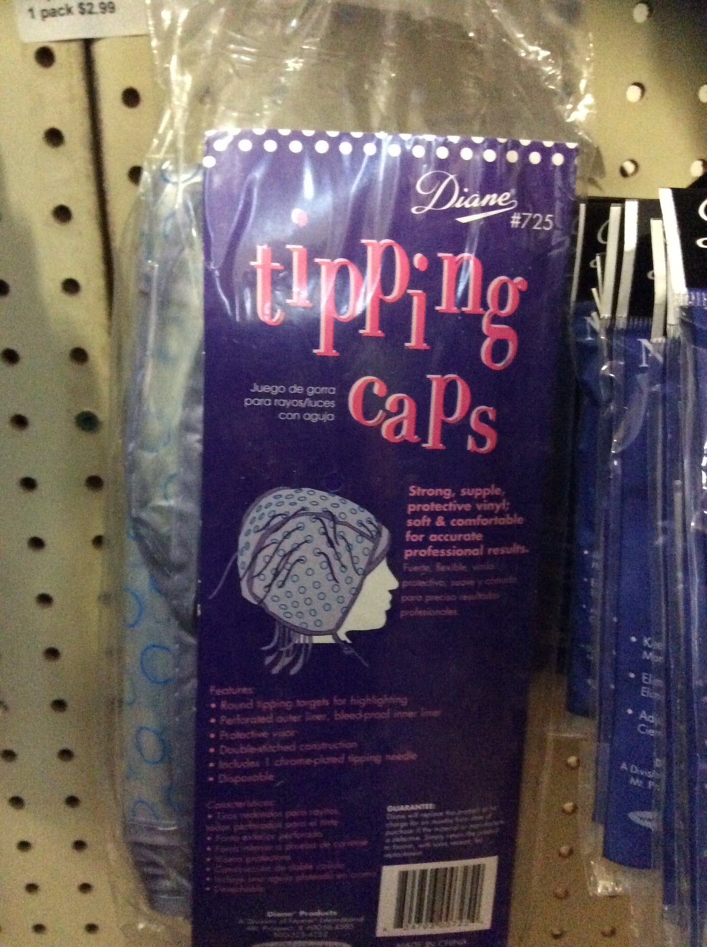 Disposable Hi-Lite Tipping Caps. For hair. 12pc