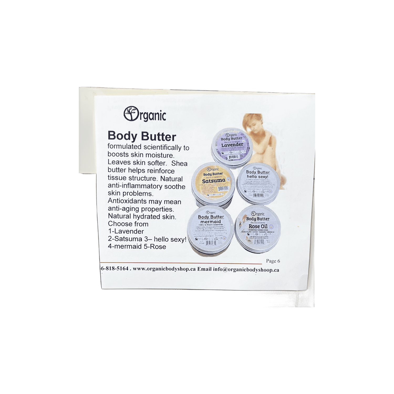 Lotions - Organic Body Shop