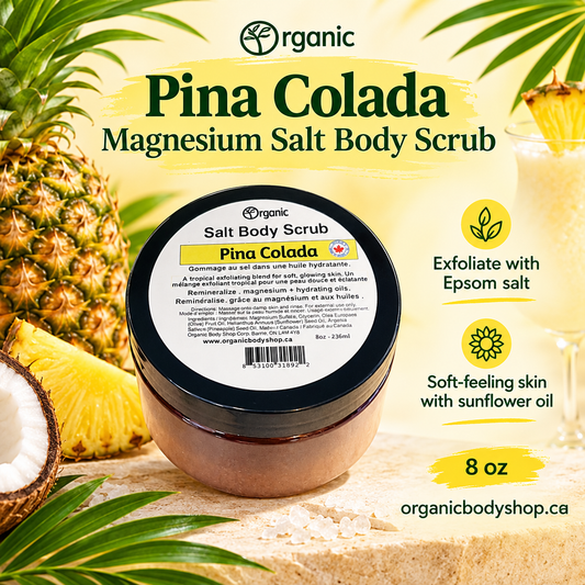 Pina Colada Magnesium Salt Body Scrub | 8 oz
