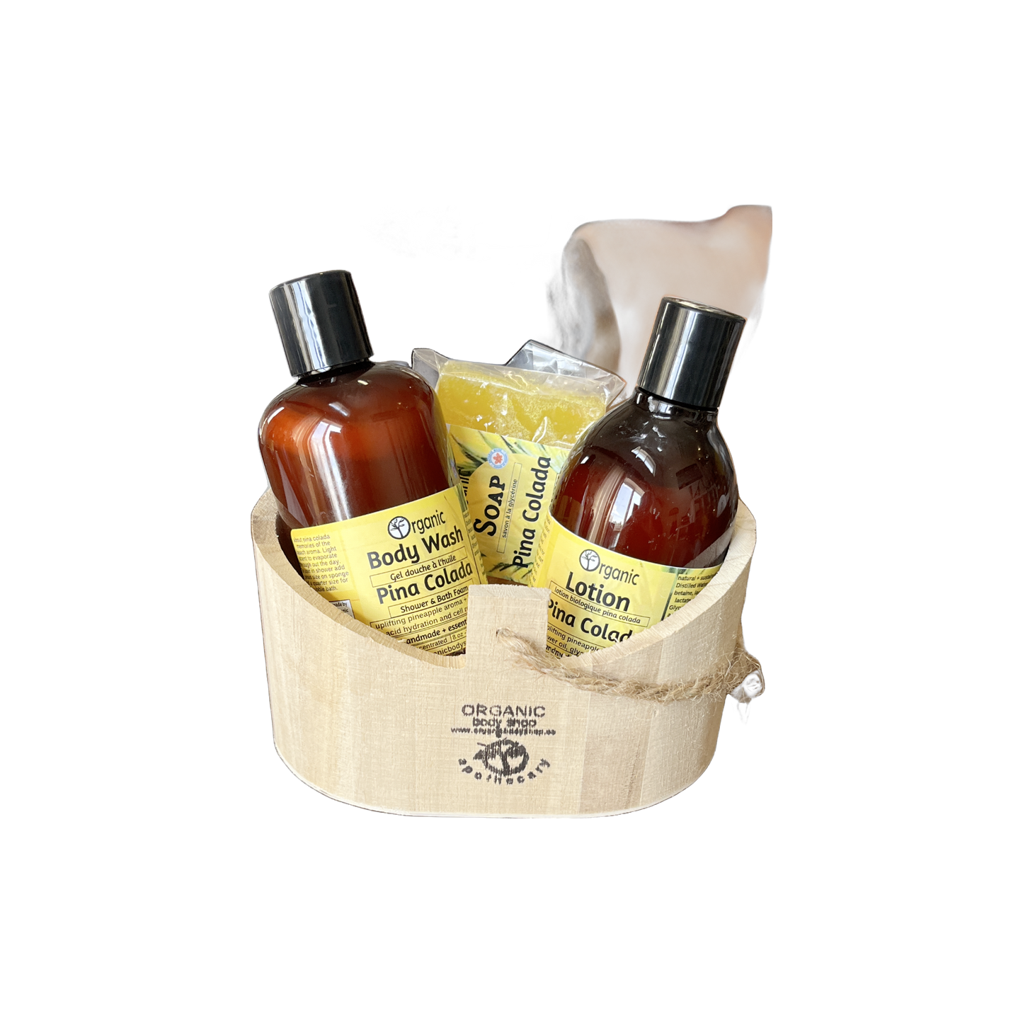 Coffret cadeau biologique pour le bain et le corps Satsuma. 3 pièces.