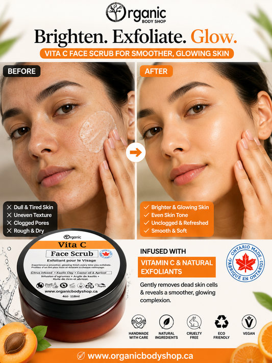 Vita C Face scrub.Hydrate,brighten,tone.