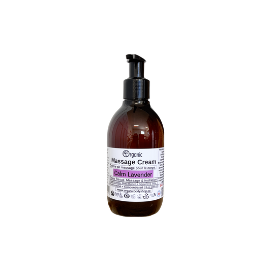 Crème de massage. Calm Lavender. 8oz