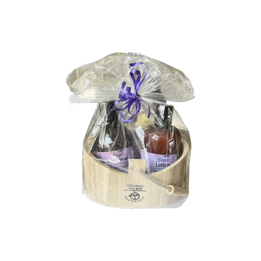 Coffret cadeau biologique pour le bain et le corps Satsuma. 3 pièces.
