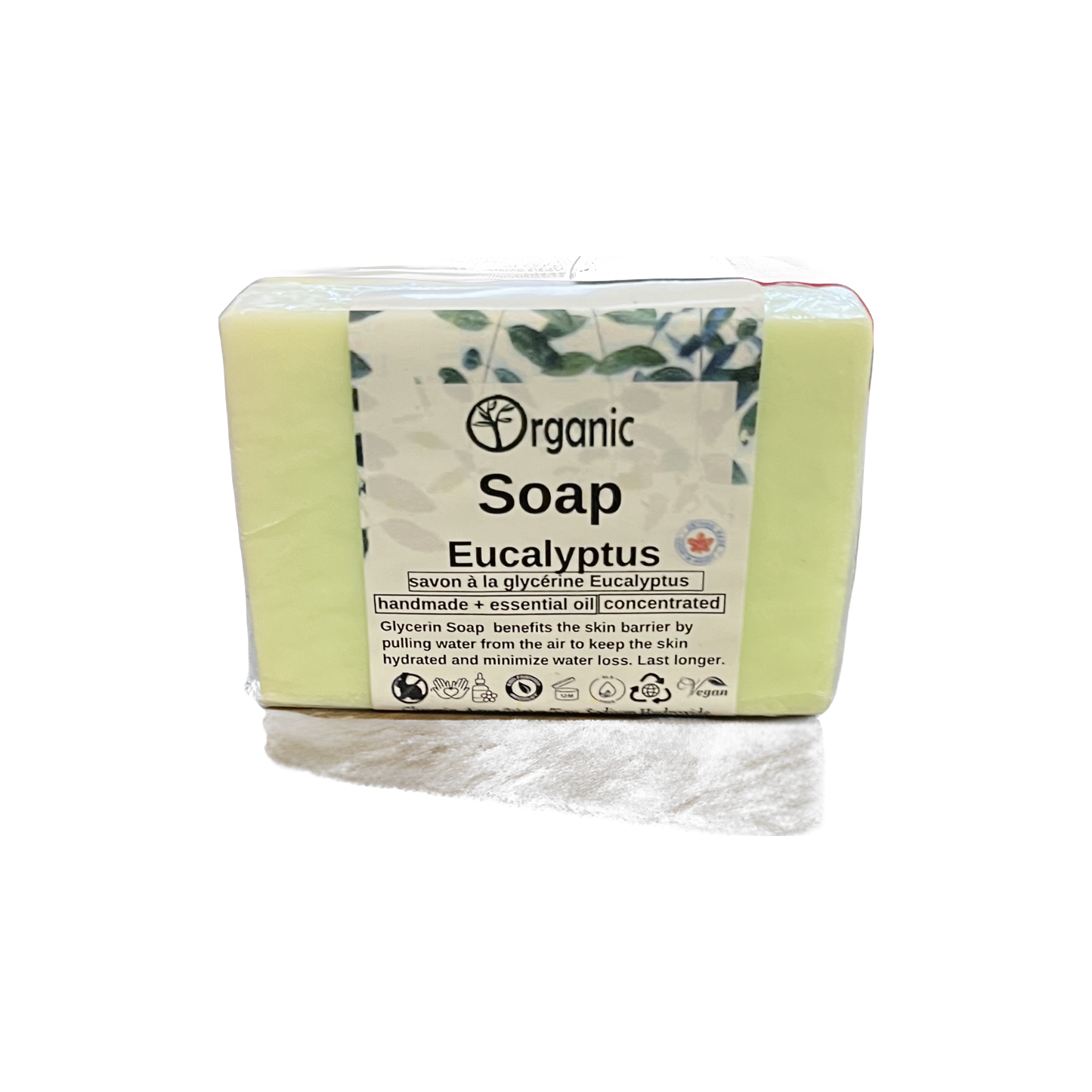 Eucalyptus hydrating soap bar. Like a citrus mint herb garden. 118ml