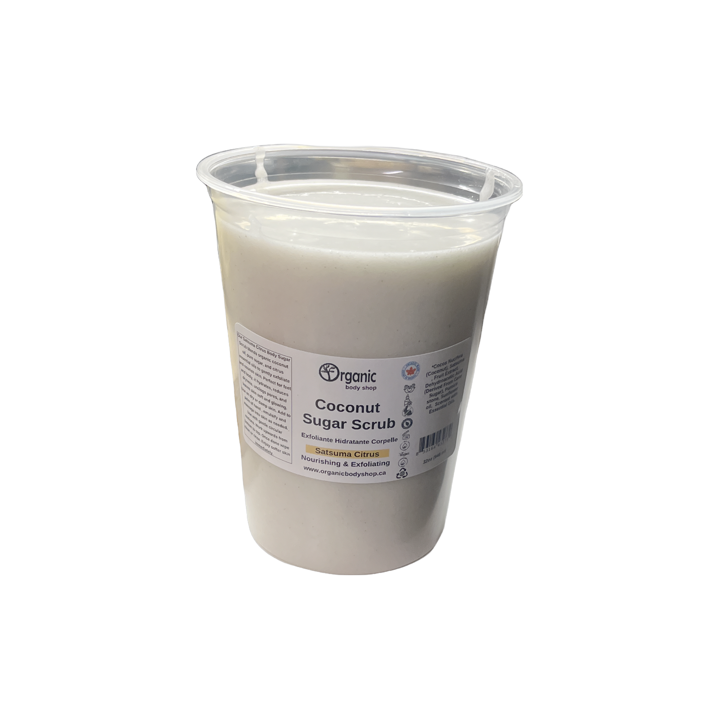 Coconut Sugar - body scrub. Satsuma Citrus 32oz