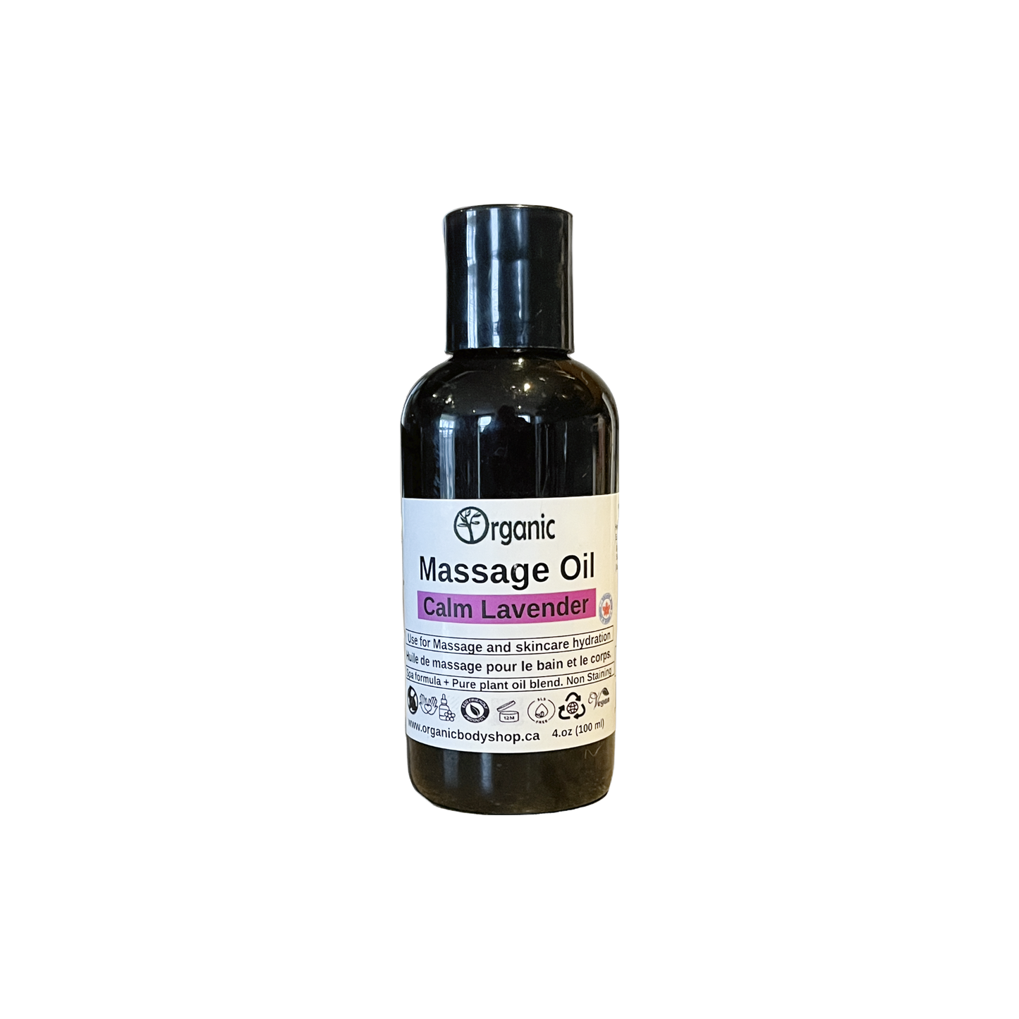 Huile de massage. Lavande apaisante. 32 oz