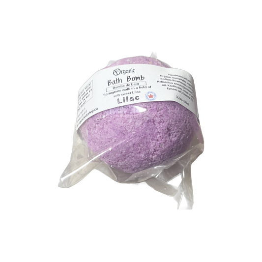 Bombe de bain à l'huile essentielle de lilas