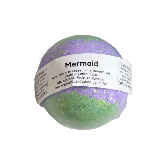 Mermaid bath bomb. Beachy aroma!